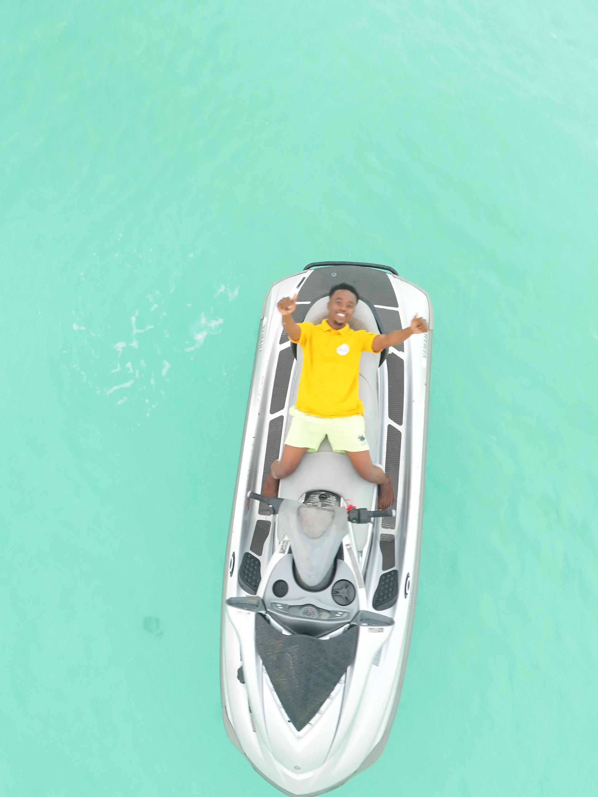 Jet ski avec célébration