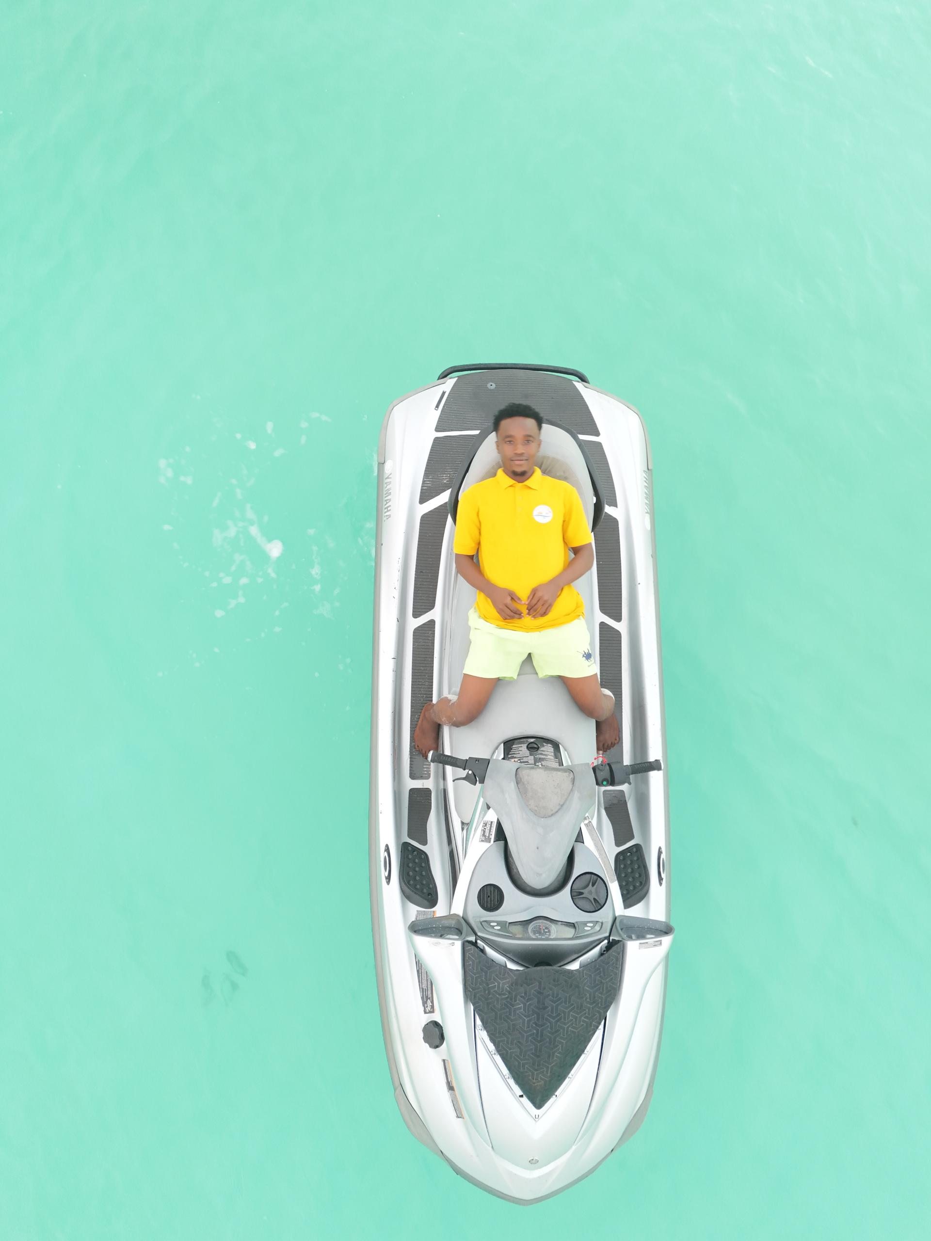 Jet ski vue du dessus